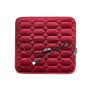 Car USB Seat Heater Cushion Warmer Cover Winter Heated Warm Mat, Style: Square (Red)