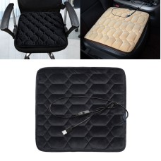 Car USB Seat Heater Cushion Warmer Cover Winter Heated Warm Mat, Style: Heart Shape (Black)