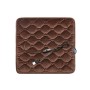 Car USB Seat Heater Cushion Warmer Cover Winter Heated Warm Mat, Style: Heart Shape (Coffee)