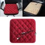 Car USB Seat Heater Cushion Warmer Cover Winter Heated Warm Mat, Style: Heart Shape (Red)