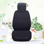 Car Four Seasons Linen Fabric Front Seat Cushion (Black)