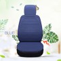 Car Four Seasons Linen Fabric Front Seat Cushion (Blue)