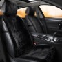 Car Winter Plush Front Seat Cushion (Black)