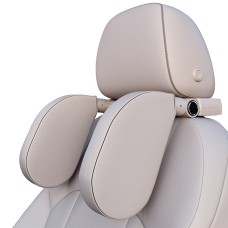 A05 Adjustable Car Auto U-shaped Memory Foam Neck Rest Cushion Seat Pillow with Hook & Mobile Phone Holder (Grey)