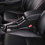 Car Modification Center Armrest Box Microfiber Leather Type for Honda Fit 2014-2020 (Black)