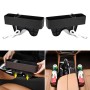 1 Pair Car Multi-functional Seat Crevice USB Storage Box(Black)