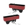 1 Pair Car Multi-functional Seat Crevice USB Storage Box(Wine Red)