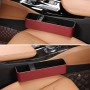 1 Pair Car Multi-functional Seat Crevice USB Storage Box(Wine Red)