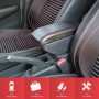 Car Center Armrest Box Box Carbon Fiber Type для Renault Duster 2019 (Black Red)