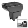 Car Center Armrest Box Double Open Plating Carbon Fiber Leather Type for BMW mini Cooper 2022 (Black)