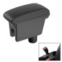 Car Center Armrest Box Microfiber Leather Type for GreatWall ORA R1 (Black)