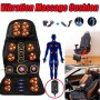 5 Massage Heads 8 Modes Car / Household Multifunctional Whole Body Cervical Massage Seat Cushion, Plug Type:EU Plug(Black)