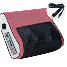 Multifunctional Hot Compress Neck Massager Car Cervical Spine Massage Pillow(Red Six Keys)