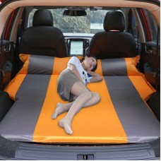 Universal Car Polyester Pongee Sleeping Mat Mattress Off-road SUV Trunk Travel Inflatable Mattress Air Bed, Size:195 x 130 x 109cm(Orange + Grey)