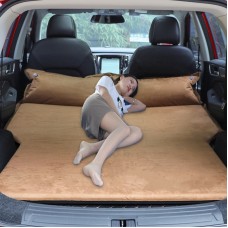 Universal Car Suede Sleeping Mat Mattress Off-road SUV Trunk Travel Inflatable Mattress Air Bed, Size:195 x 130 x 109cm(Brown)