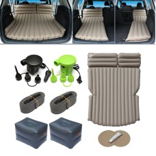 11-B5-6 Cloth Car / Household + 2 Square Stool 6-port 6/4 Ratio Multifunctional Travel Inflatable Mattress Air Bed Camping Back Seat Couch