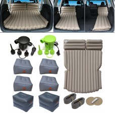 12-B6-6 Cloth Car / Household + 4 Step & 2 Square Stool 6-port 6/4 Ratio Multifunctional Travel Inflatable Mattress Air Bed Camping Back Seat Couch