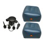 Z22Q1 2 x Step Stool + Car Pump Universal Car Travel Inflatable Stool