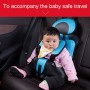 Car Portable Children Safety Seat, Size:50 x 33 x 21cm (For 0-5 Years Old)(Orange + Black)