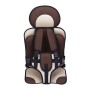 Car Portable Children Safety Seat, Size:50 x 33 x 21cm (For 0-5 Years Old)(Coffee + Beige)