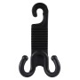 2 PCS Young Player Claw Shape Durable Car Seat Back Hook Trunk Bag Hanger Holder Auto Headrest Luggage Hook (Black)