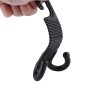 2 PCS Young Player Claw Shape Durable Car Seat Back Hook Trunk Bag Hanger Holder Auto Headrest Luggage Hook (Black)