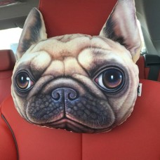Funny 3D Printing Pattern Plush Car Neck Pillow Head Pillow Car Accessories Decoration