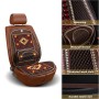 Car Seat Covers Summer Cool Wooden Beads Single Piece Ventilation Breathable Cool Pad Car Cushion Supplies(Coffee Color)