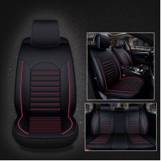 Universal PU Leather Car Seat Cover Black Red