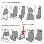 9 шт. Четыре сезона универсальная крышка сиденья подушка Car Car Sear Seats Set Universal Cushion (серый)