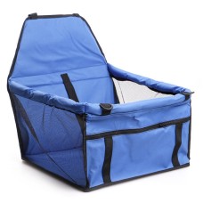 In Car Double-Layer Mesh Thickening Waterproof Pet Bag(Blue)