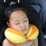 2 PCS Travel Neck Pillow U-Shape For Car Headrest Air Cushion(Yellow)