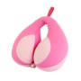 2 PCS Travel Neck Pillow U-Shape For Car Headrest Air Cushion(Pink)