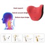Компания Car The Carest и шея подушка шелк для воздухопроницаемой космической памяти Подушка (красный)