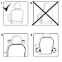 2 PCS Car Seat Back Cover Protector for Kids Kick Mat Car Seat Covers Automobile Kicking Mat(Transparent)