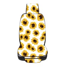 Car Seat Cover Car Cushion Car Seat Sunflower Printing, Product specifications: No Heating(White)