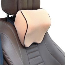 Car Headrest Pillow Neck Pillow Car Memory Foam Cervical Pillow Interior Supplies(Beige)