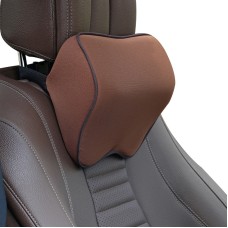 Car Headrest Pillow Neck Pillow Car Memory Foam Cervical Pillow Interior Supplies(Light Brown)