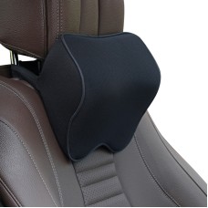 Car Headrest Pillow Neck Pillow Car Memory Foam Cervical Pillow Interior Supplies(Black and Black Edge)