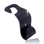 3 PCS Car Rear Seat Hooks Car Seats Multi-Function Diamond-Studded Hooks, Colour: Black Diamond