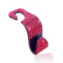 3 PCS Car Rear Seat Hooks Car Seats Multi-Function Diamond-Studded Hooks, Colour: Red Diamond