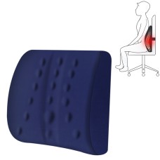 Lumbar Cushion Office Maternity Seat Cushion Car Lumbar Memory Foam Lumbar Pillow, Style: Standard (Blue)