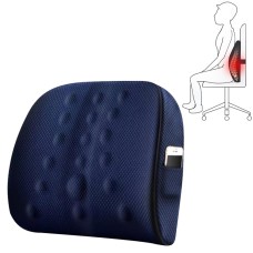 Lumbar Cushion Office Maternity Seat Cushion Car Lumbar Memory Foam Lumbar Pillow, Style: 3D (Blue)