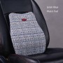 Car Seat Neck Pillow And Back Pad Linen Memory Cotton Soothing Car Cushion(Linen Blue Waist Pad)