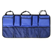 Car Seat Rear Storage Hung Bag Car Waterproof Storage Net Bag, Colour: Upgrade Blue