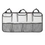 Car Seat Rear Storage Hung Bag Car Waterproof Storage Net Bag, Colour: Upgrade Gray