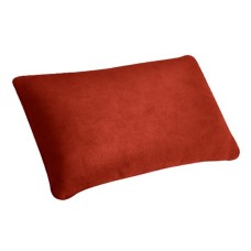 Автомобильная замша мягкая эластичная поясничная подушка (красный)