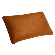 Автомобильная замша мягкая эластичная поясничная подушка (коричневый)