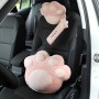 Car Plush Head Pillow Cat Claw Car Neck Pillow Car Female Decorative Supplies, Colour: Pink Shoulder Pad