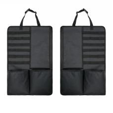 2 PCS Car Seat Back Hanging Bag Oxford Cloth Storage Bag(Black)